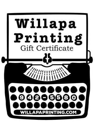 Willapa Printing Gift Card