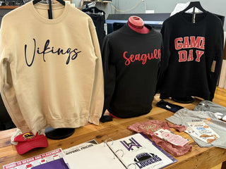 Custom apparel area