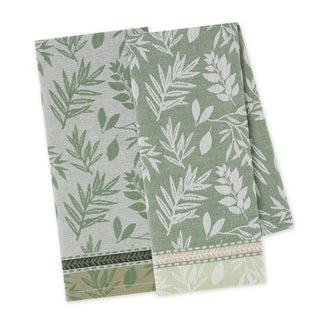 Garden Greens Jacquard Dishtowels