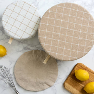Feather Gray Dish Covers Set of 3