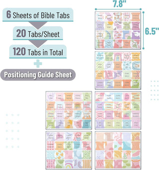 BIBLE TABS 120 PACK BEAUTIFUL SPRING PACK