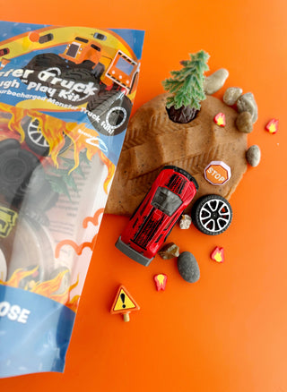 MONSTER TRUCK KID DOUGH PLAY KIT ROOT BEER SCENTED!
