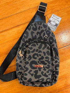 LEOPARD PRINT SLING BAG