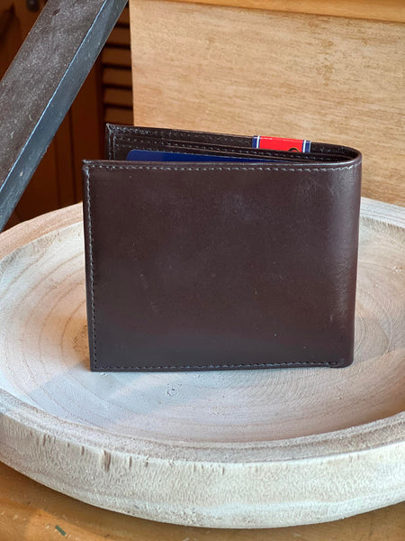 SLIM LEATHER BI-FOLD WALLET