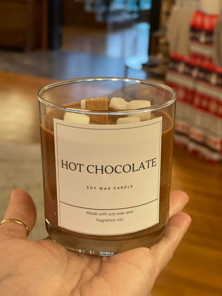 HOT CHOCOLATE 12OZ WOOD WICK ARTISAN SOY CANDLE