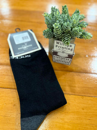 ADULT LARGE SILLY GOOSE BLACK SOCKS