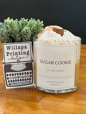 SUGAR COOKIE 12OZ WOOD WICK SOY CANDAL