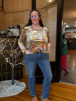 THERMAL MEDIUM WASH MID RISE BOOTCUT JUDY BLUE JEANS