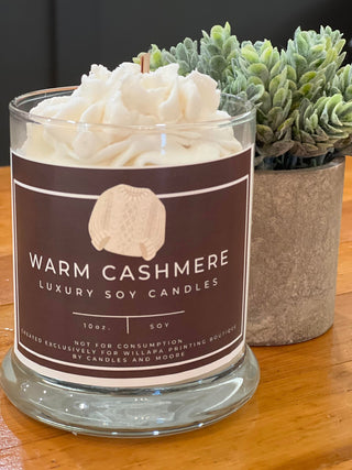 WARM CASHMERE LUXURY SOY WOOD WICK CANDLE