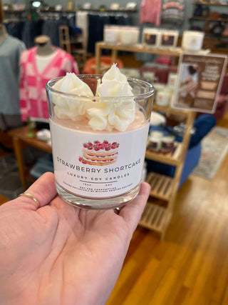 STRAWBERRY SHORTCAKE WHIPPED COLLECTION #WPB 10 OZ SOY CANDLE