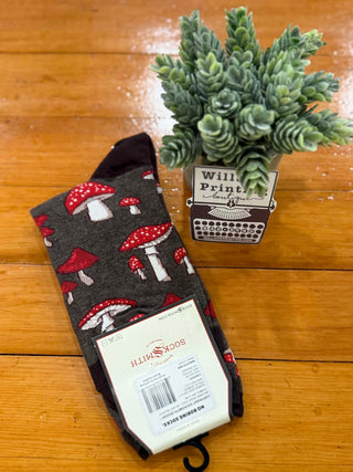 ADULT LADIES MUSHROOM FOREST SOCKS