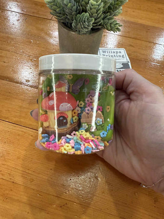 KID DOUGH! CHERRY BLOSSOM FAIRY GARDEN MINI TO GO PLAY KIT WASHABLE AND SCENTED!