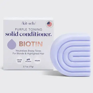 KITSCH PURPLE TONING SHAMPOO BAR WITH BIOTIN  FOR BLONDE, GREY & COLOR-TREATED HAIR
