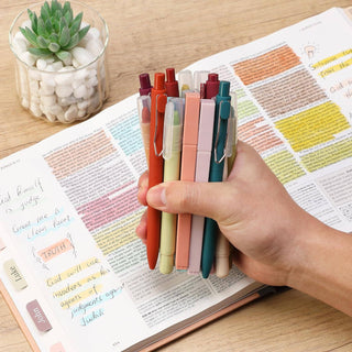 BIBLE COVER AND 24 PIECE JOURNALING KIT TABS, PENS & HIGHLIGHTERS