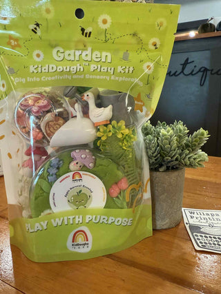 KID DOUGH! GARDEN PLAY KIT WASHABLE AND APPLE SCENTED! 
