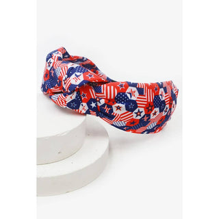USA FLAG AMERICAN PATRIORIC AMERICANA TWISTED HEADBAND