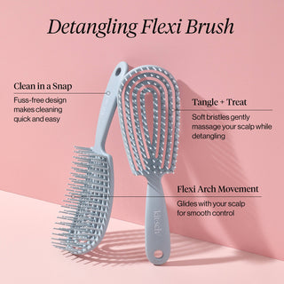 KITSCH DETANGLING HAIR BRUSH HAZE BLUE