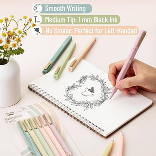 BEAUTIFUL BLACK PENS 6 PACK FAST DRY MR. PEN