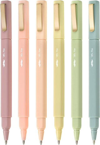 BEAUTIFUL BLACK PENS 6 PACK FAST DRY MR. PEN