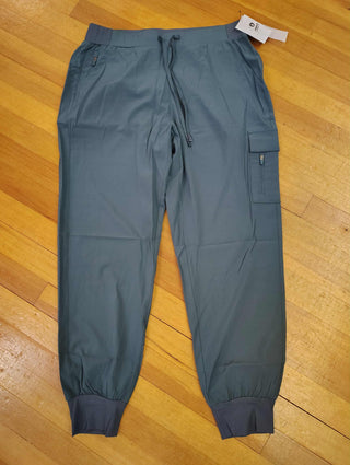 CUFFED ESSENTIAL HIGHWAIST JOGGER  MIDNIGHT NAVY MONO B