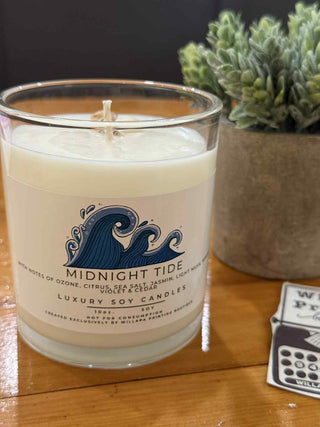 MIDNIGHT TIDE ARTISAN #WPB 10 OZ SOY CANDLE