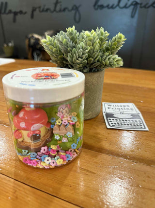 KID DOUGH! CHERRY BLOSSOM FAIRY GARDEN MINI TO GO PLAY KIT WASHABLE AND SCENTED!