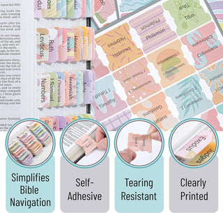 BIBLE TABS 120 PACK BEAUTIFUL SPRING PACK