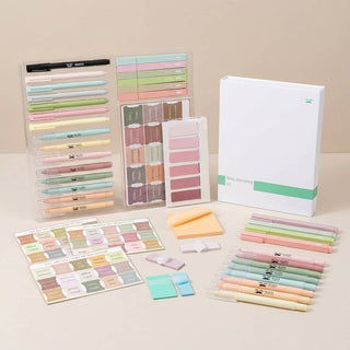 BIBLE JOURNALING KIT COMPLETE WITH PENS, STICKY NOTES, HIGHLIGHTER & TABS