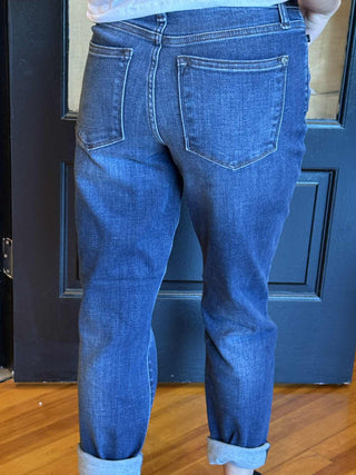 JUDY BLUE CLASSIC SLIM CUFFED JEANS