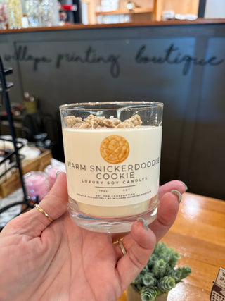 WARM SNICKERDOODLE COOKIE ARTISAN #WPB 10 OZ SOY CANDLE