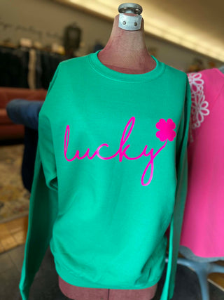 LUCKY GREEN CREWNECK ST. PATTY #WPB