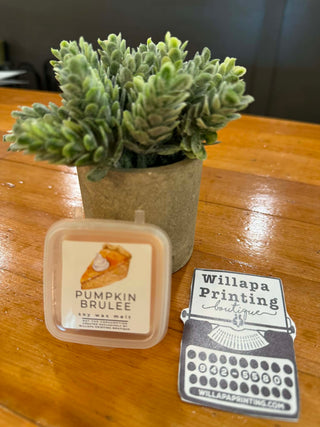 PUMPKIN BRULEE 1 OZ SMALL SOY WAX MELTS BRICK