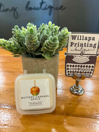 BUTTERY CARAMEL APPLE 1 OZ SMALL SOY WAX MELTS BRICK