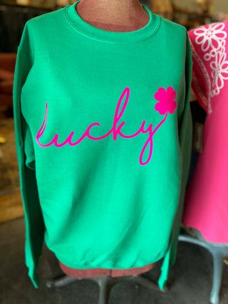 LUCKY GREEN CREWNECK ST. PATTY #WPB