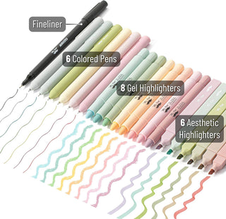 BIBLE JOURNALING KIT COMPLETE WITH PENS, STICKY NOTES, HIGHLIGHTER & TABS