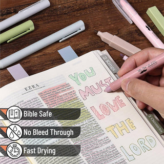 BIBLE JOURNALING KIT COMPLETE WITH PENS, STICKY NOTES, HIGHLIGHTER & TABS
