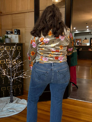 THERMAL MEDIUM WASH MID RISE BOOTCUT JUDY BLUE JEANS