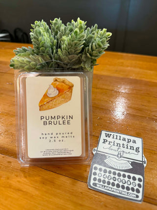 PUMPKIN BRULEE 2.5 OZ SOY WAX MELTS BRICK BAR