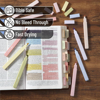 BIBLE HIGHLIGHTERS NO BLEED BEAUTIFUL 10 PACK