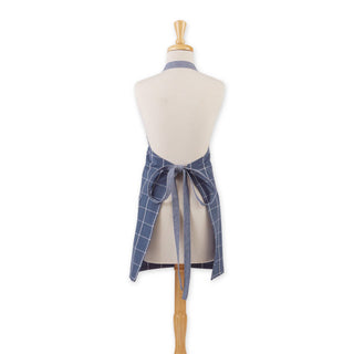 Blue Indigo Windowpane Apron