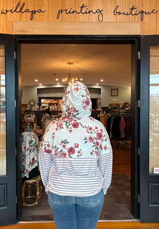 COTTAGE GARDEN STRIPED HOODIE