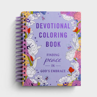 This spiral-bound devotional coloring book provides the space you need for peace and creative expression as you reflect on the greatness and abundant love that is found in God's embrace. The Finding Peace in God's Embrace: Devotional Coloring Book provides the perfect excuse for stopping to enjoy the wonder of God’s majesty through comforting Scripture verses, encouraging messages, and more than 75 devotions matched with beautifully illustrated coloring pages, all hand-drawn by DaySpring artists. It’s an op