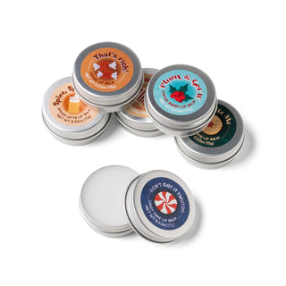 TWO LEFT FEET CHRISTMAS LIP BALM TINS