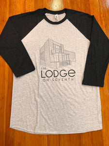 THE LODGE ON SEVENTH BELLA+CANVAS RAGLAN STYLE TSHIRT