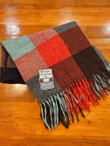 MULTI COLOR SCARF WITH FRINGE