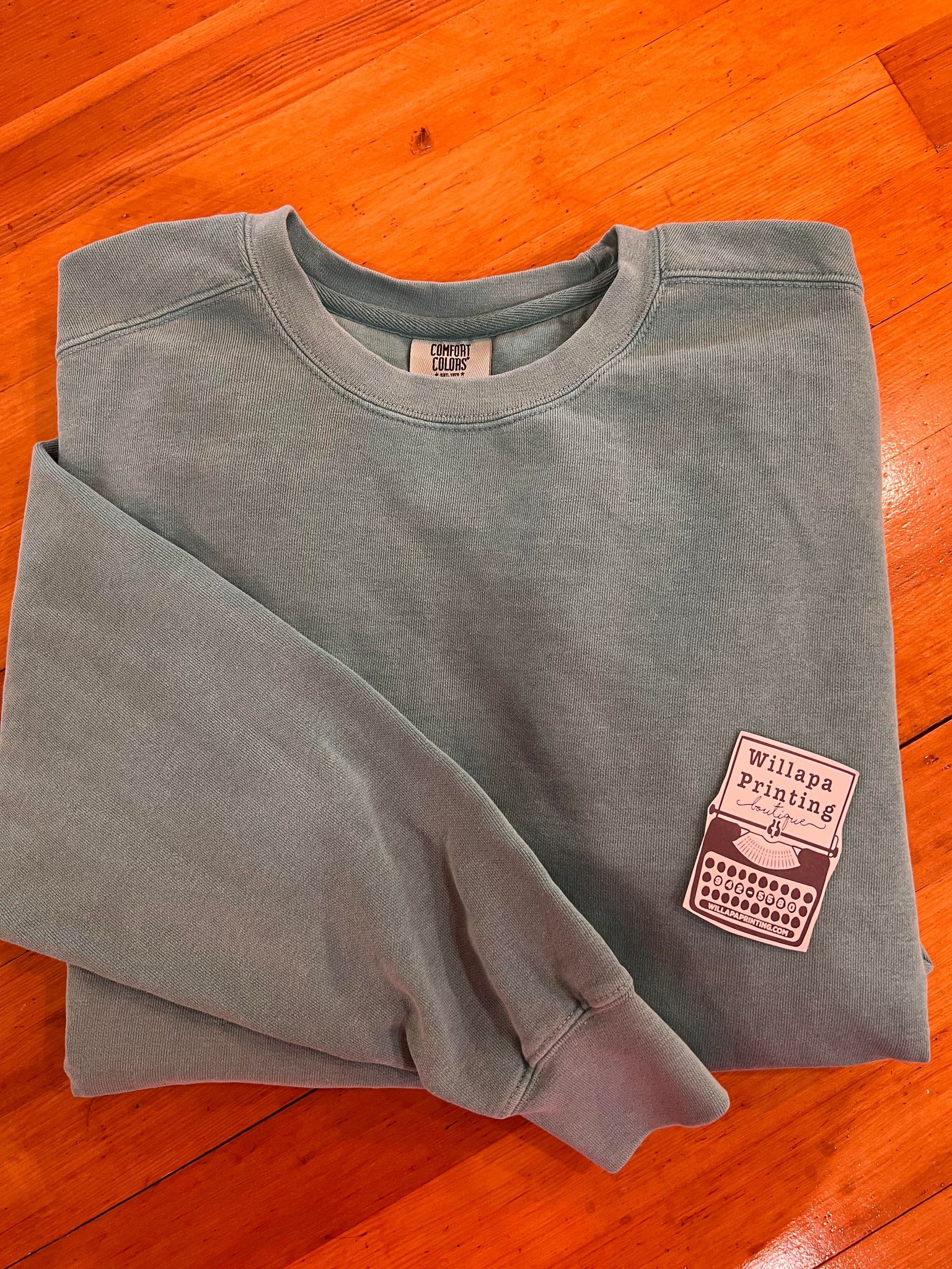 COMFORT COLORS SEAFOAM CREWNECK SWEATSHIRT