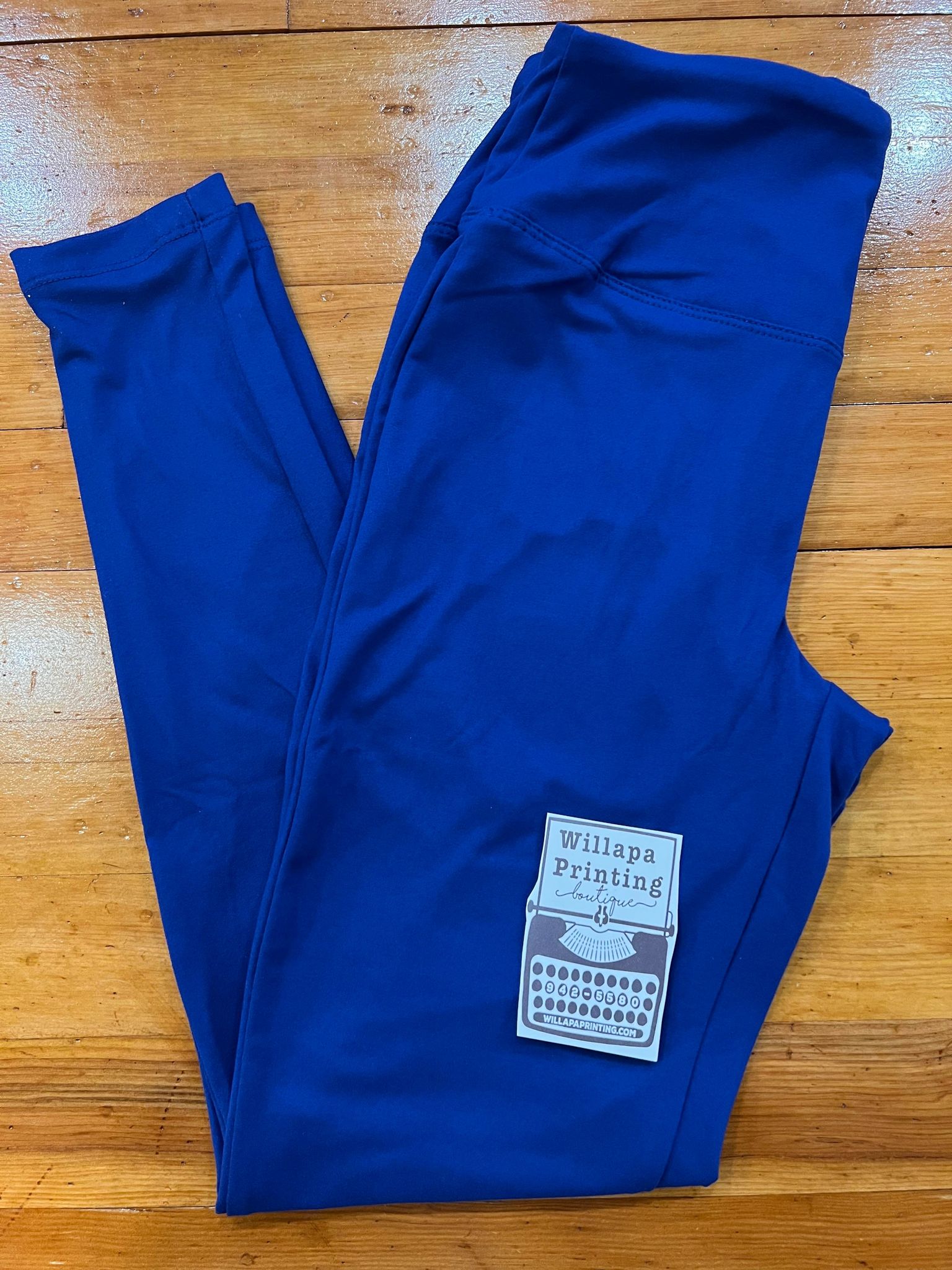 ROYAL BLUE BRUSHED LEGGINGS