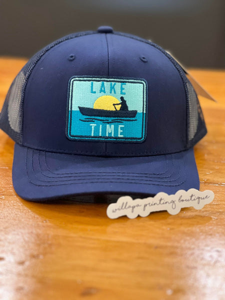 EMBROIDERED LAKE TIME CC BASEBALL HAT